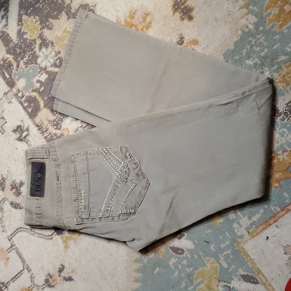 Buckle Pants Mens Buckle Black Jeans Straight Leg Size 27 X 32 Fit